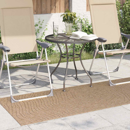 Area Rugs Moire Rectangular AGIRA Natural 150 x 80 cm Polyester