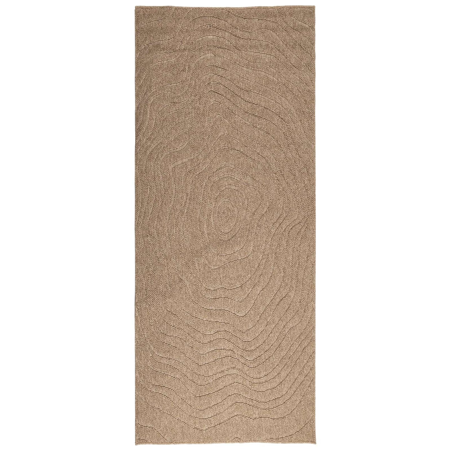 Area Rugs Moire Rectangular AGIRA Natural 200 x 80 cm Polyester