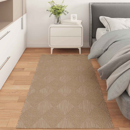 Indoor and Outdoor Rug AGIRA Natural 200 x 80 cm Polyester