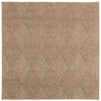 Area Rugs Square AGIRA Natural 200 x 200 cm Polyester