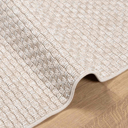Area Rugs Square FARO Cream 120 x 120 cm Polyester