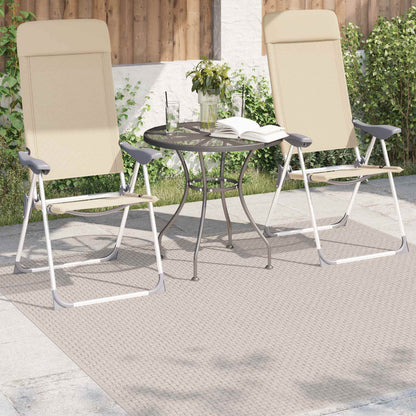 Area Rugs Square FARO Cream 120 x 120 cm Polyester