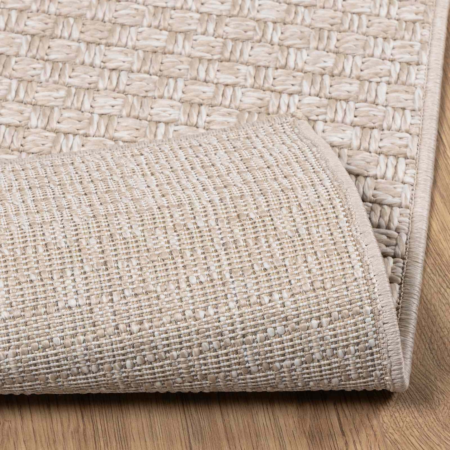 Area Rugs Square FARO Cream 200 x 200 cm Polyester