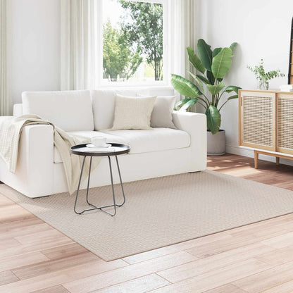 Area Rugs Square FARO Cream 200 x 200 cm Polyester