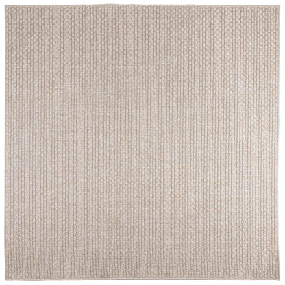 Area Rugs Square FARO Cream 200 x 200 cm Polyester