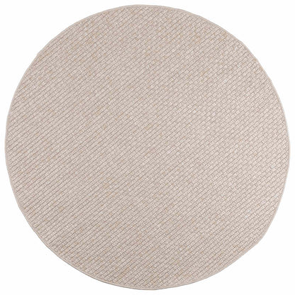 Area Rugs Round FARO Cream Ø 120 CM Polyester