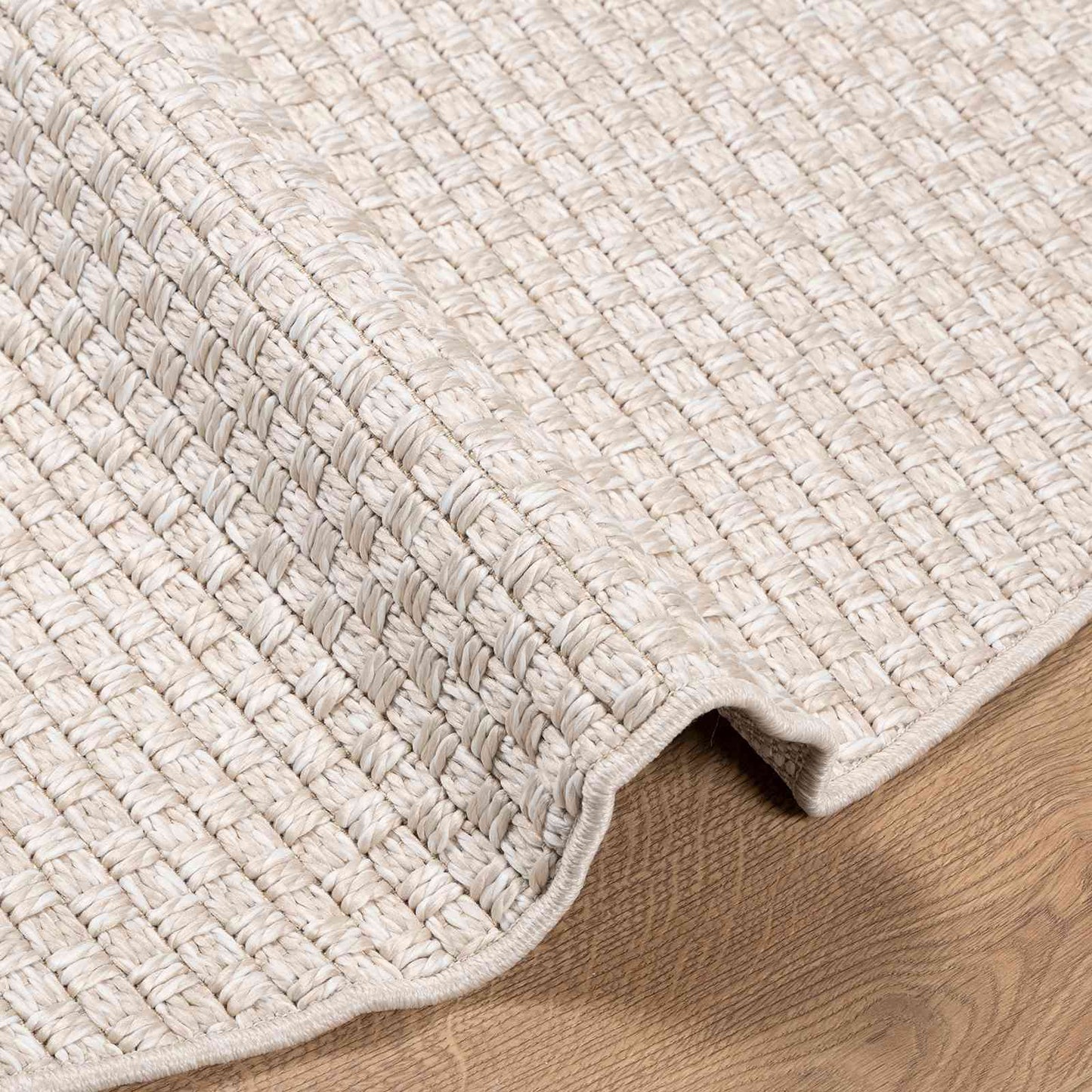 Area Rugs Round FARO Cream Ø 160 CM Polyester