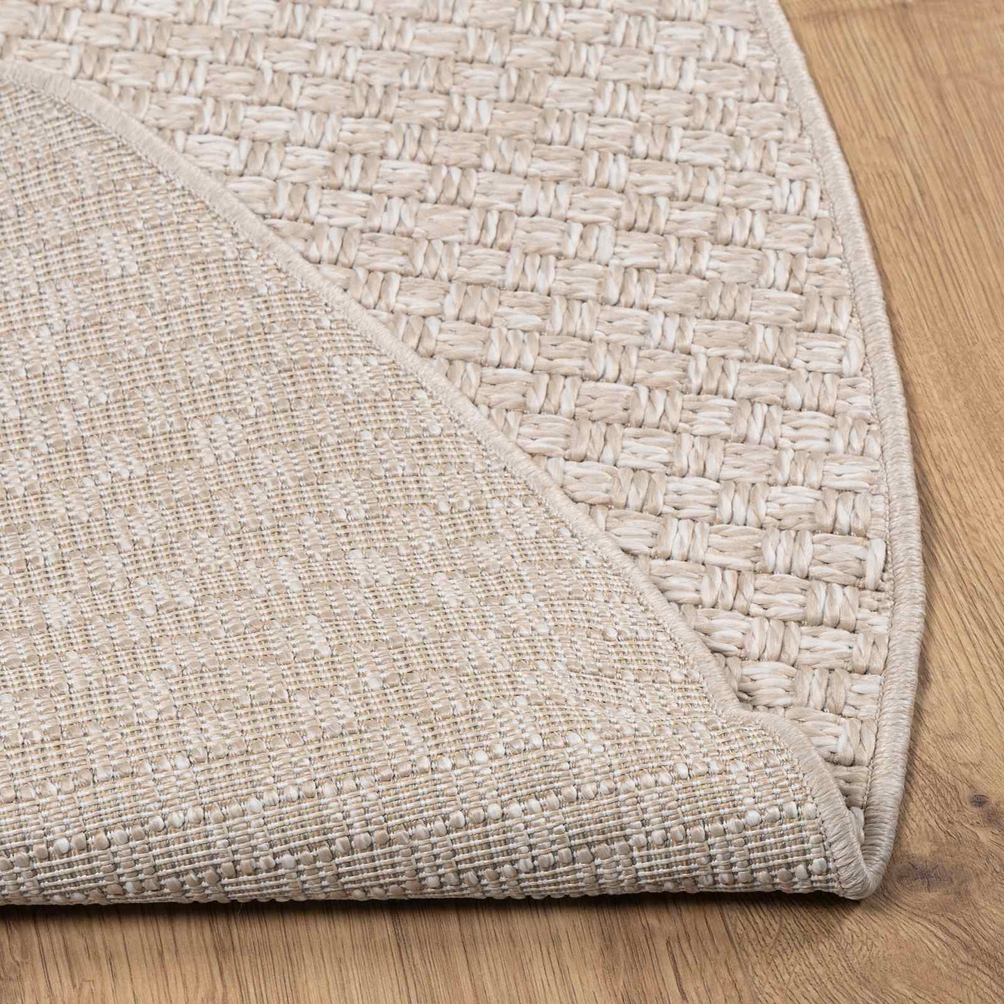 Area Rugs Round FARO Cream Ø 200 CM Polyester