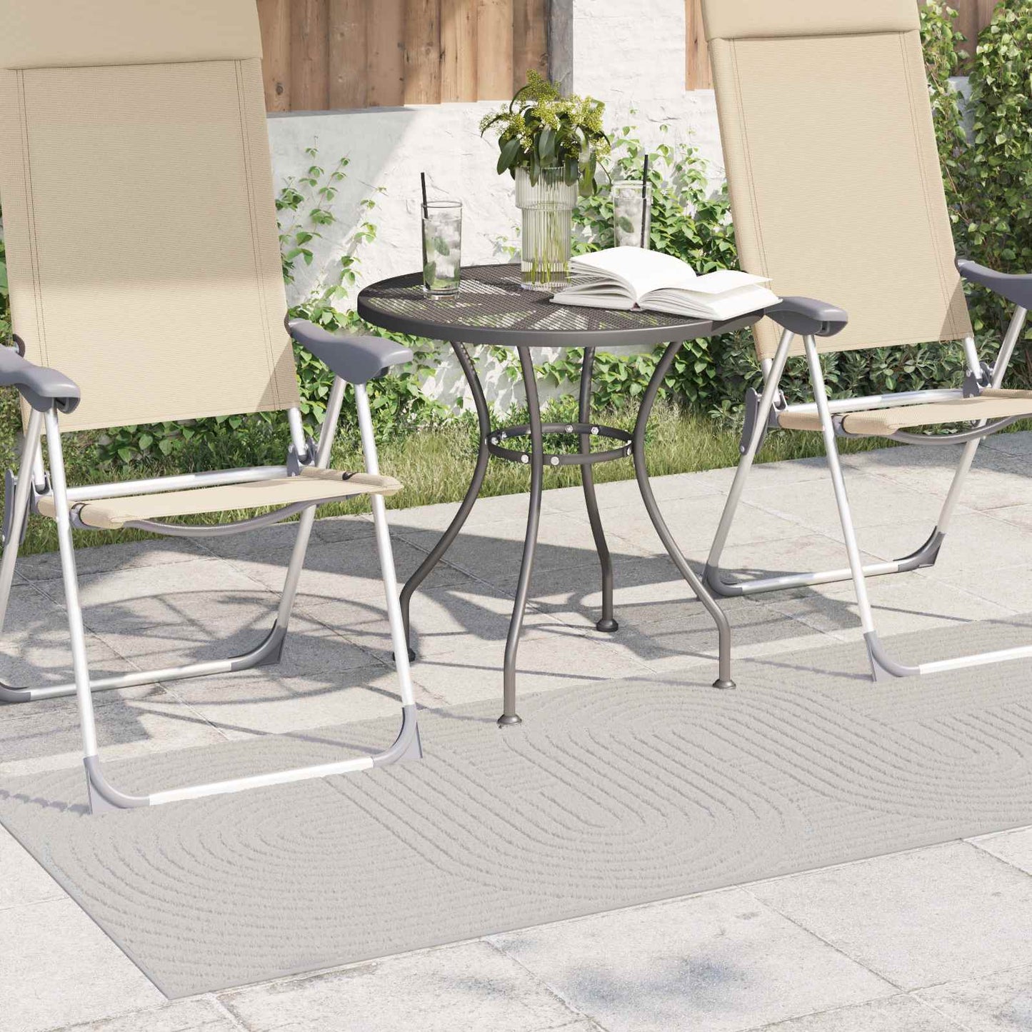 Area Rugs Rectangular PALMERAS Cream 200 x 80 cm Polyester