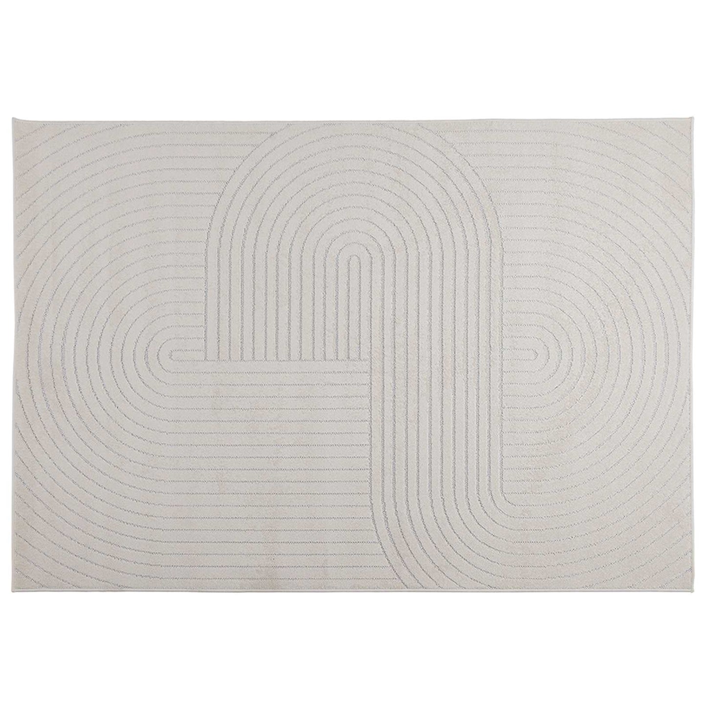 Area Rugs Rectangular PALMERAS Cream 280 x 200 cm Polyester
