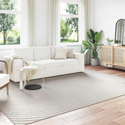 Area Rugs Rectangular PALMERAS Cream 340 x 240 cm Polyester