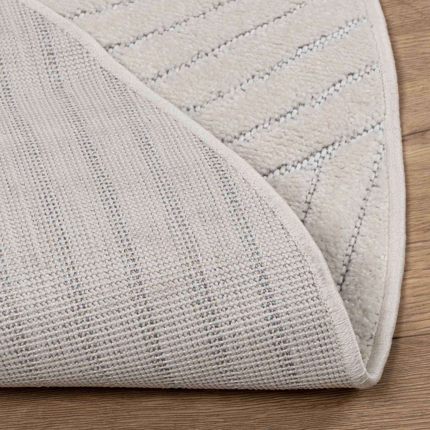 Area Rugs Round PALMERAS Cream Ø 200 CM Polyester