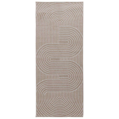 Area Rugs Rectangular PALMERAS Beige 150 x 80 cm Polyester