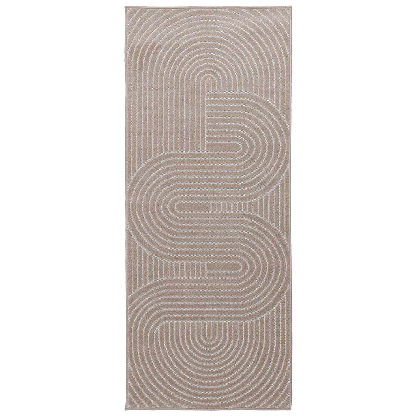 Area Rugs Rectangular PALMERAS Beige 200 x 80 cm Polyester