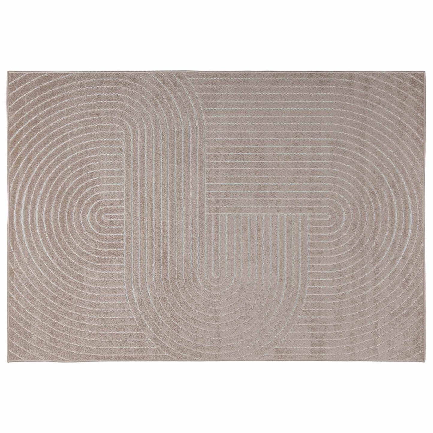 Area Rugs Rectangular PALMERAS Beige 280 x 200 cm Polyester