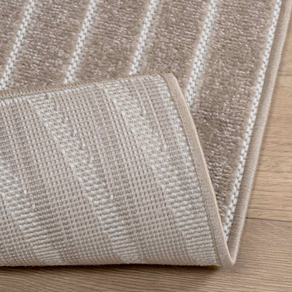 Area Rugs Square PALMERAS Beige 120 x 120 cm Polyester