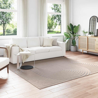 Area Rugs Square PALMERAS Beige 240 x 240 cm Polyester