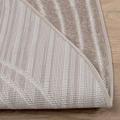 Area Rugs Round PALMERAS Beige Ø 200 CM Polyester