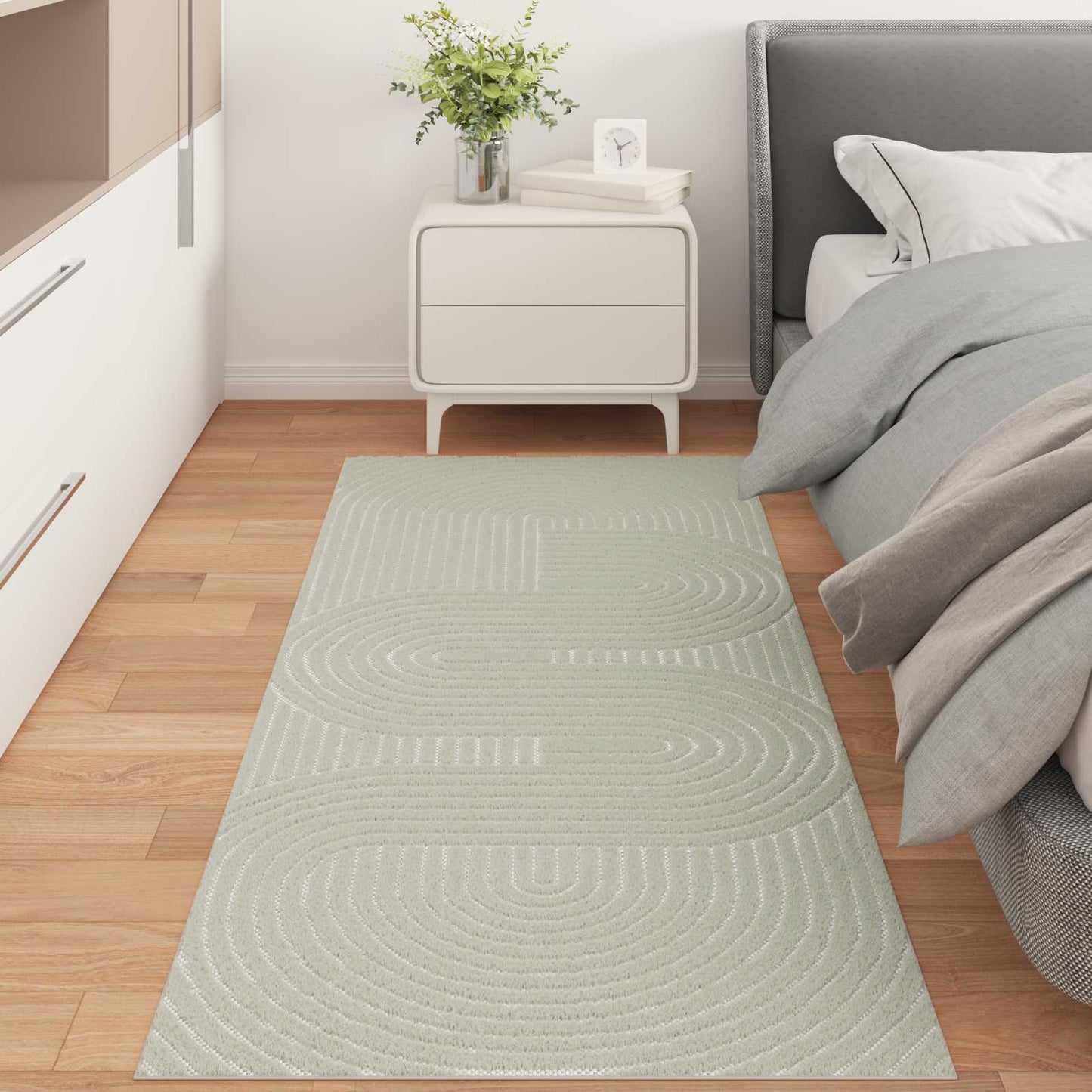Area Rugs Rectangular PALMERAS Green 80 x 150 cm Polyester