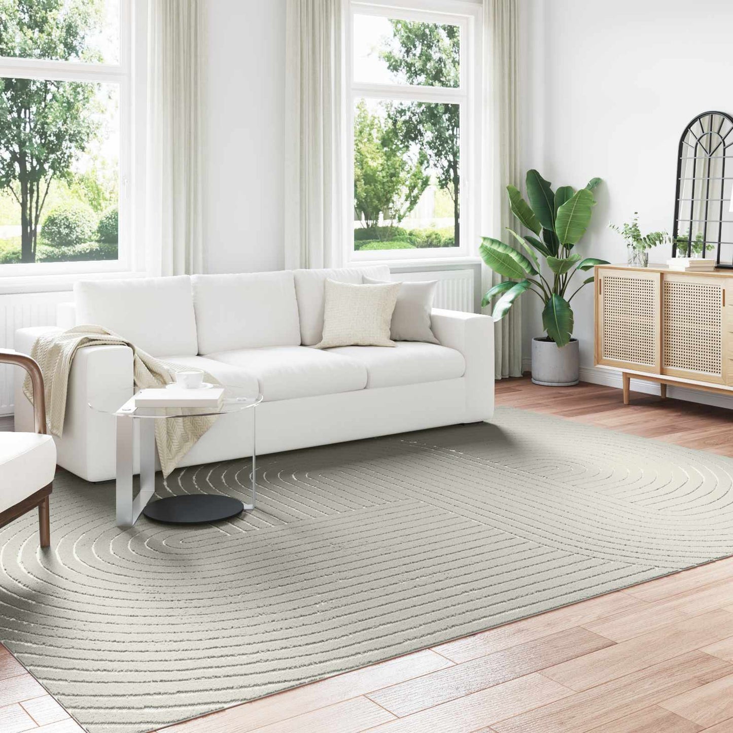 Area Rugs Rectangular PALMERAS Green 200 x 280 cm Polyester