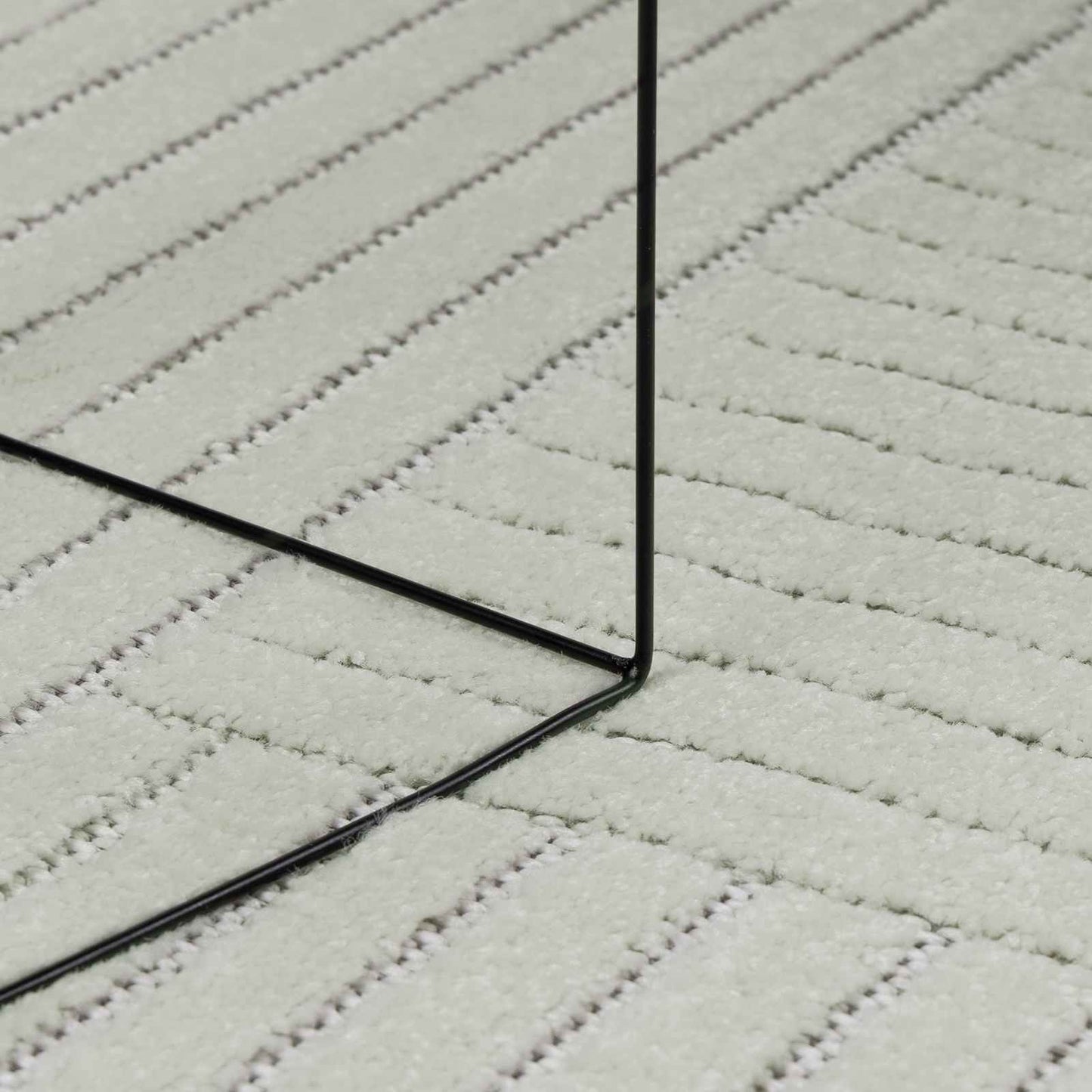 Area Rugs Square PALMERAS Green 120 x 120 cm Polyester