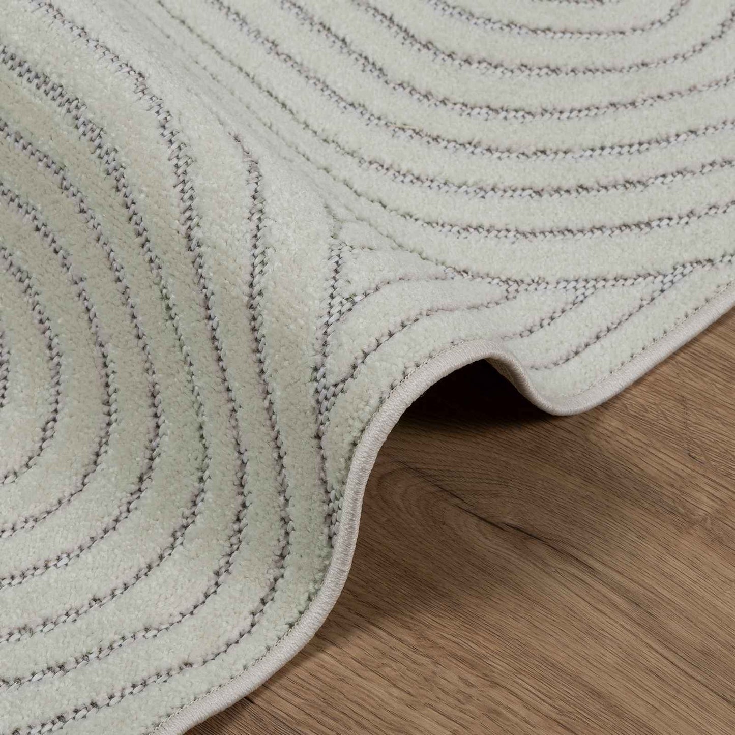 Area Rugs Square PALMERAS Green 120 x 120 cm Polyester