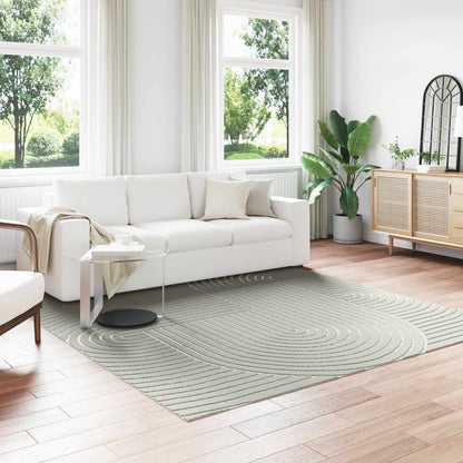 Area Rugs Square PALMERAS Green 240 x 240 cm Polyester