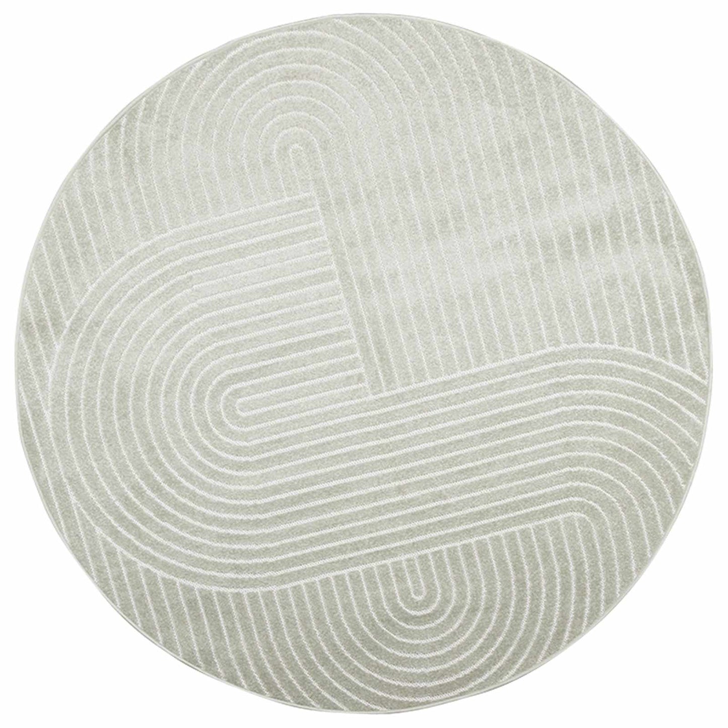 Area Rugs Round PALMERAS Green Ø 120 CM Polyester