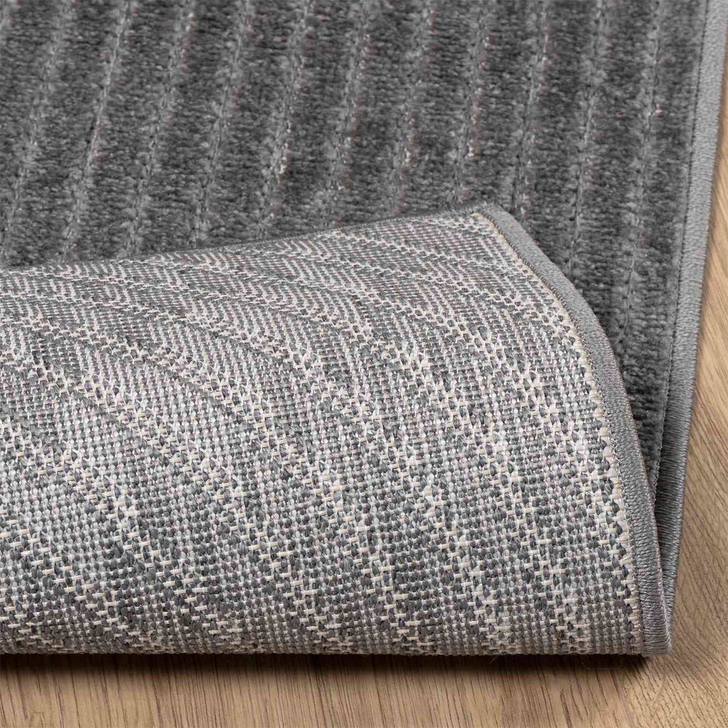 Area Rugs Rectangular PALMERAS Anthracite 200 x 140 cm