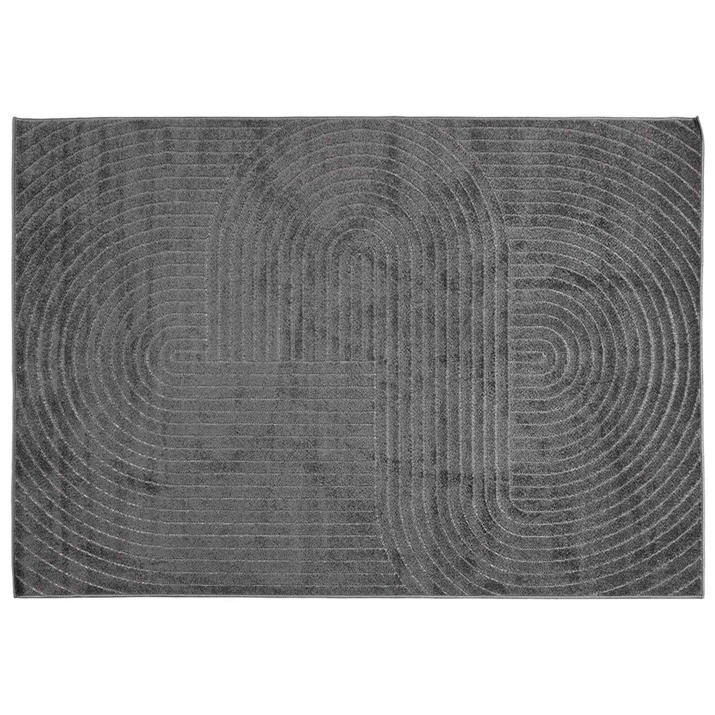 Area Rugs Rectangular PALMERAS Anthracite 200 x 140 cm