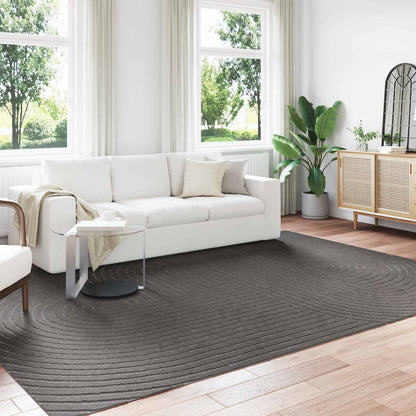 Area Rugs Rectangular PALMERAS Anthracite 340 x 240 cm