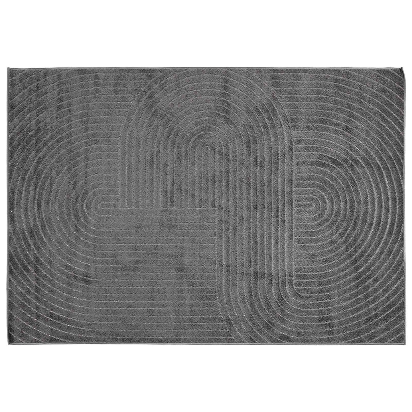 Area Rugs Rectangular PALMERAS Anthracite 340 x 240 cm