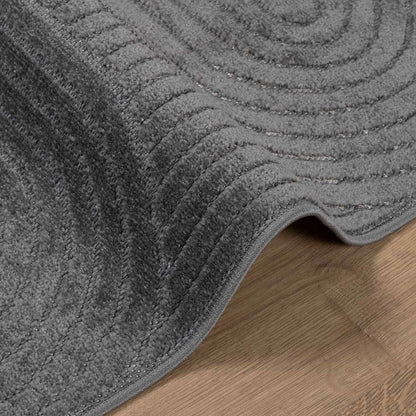 Area Rugs Square PALMERAS Anthracite 200 x 200 cm Polyester