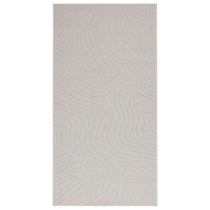 Area Rugs Rectangular PALMERAS Cream 200 x 80 cm Polyester