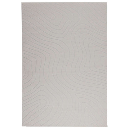 Area Rugs Rectangular PALMERAS Cream 170 x 120 cm Polyester