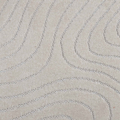 Area Rugs Rectangular PALMERAS Cream 200 x 140 cm Polyester