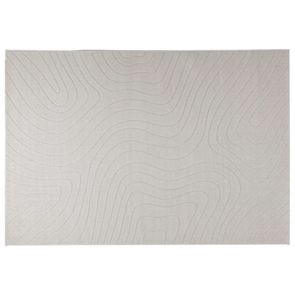 Area Rugs Rectangular PALMERAS Cream 230 x 160 cm Polyester
