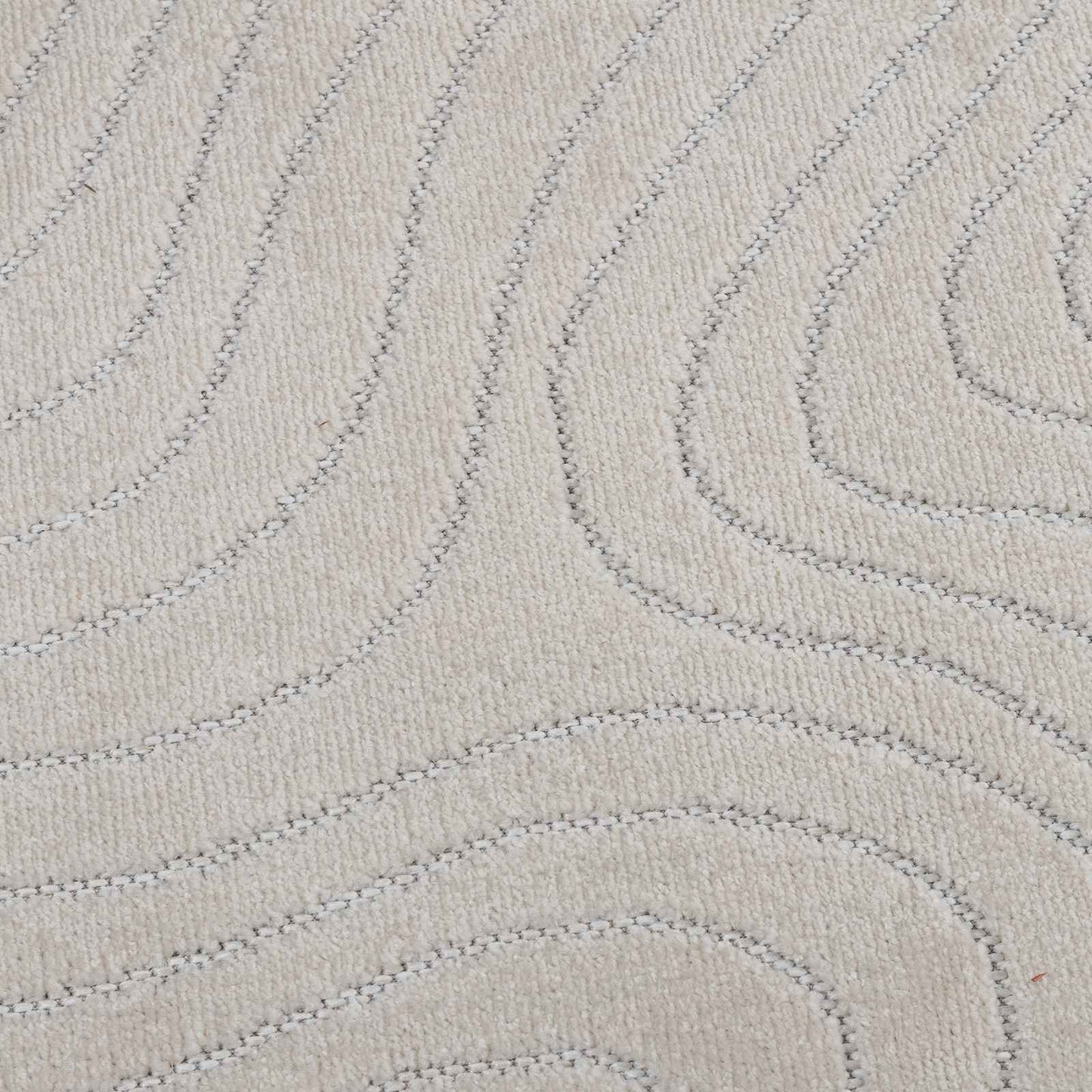 Area Rugs Rectangular PALMERAS Cream 280 x 200 cm Polyester