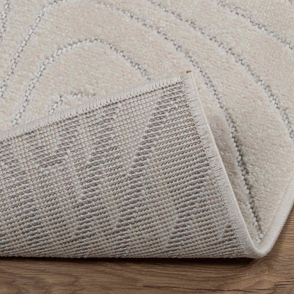 Area Rugs Square PALMERAS Cream 240 x 240 cm Polyester