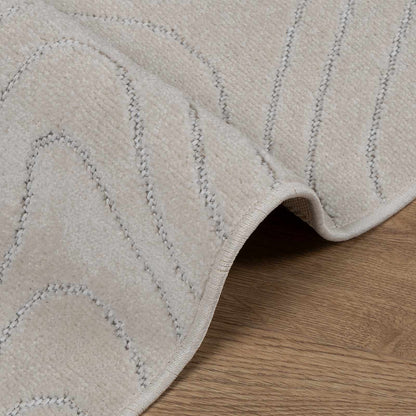 Area Rugs Square PALMERAS Cream 240 x 240 cm Polyester