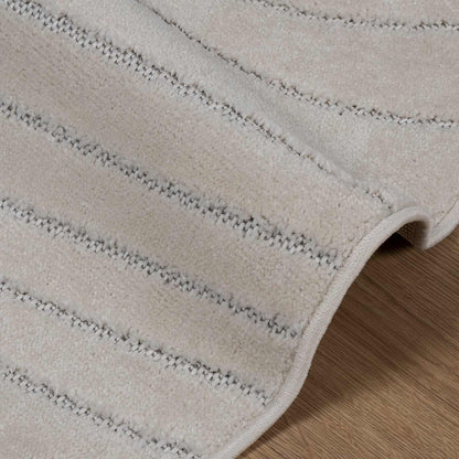 Area Rugs Round PALMERAS Cream Ø 160 CM Polyester