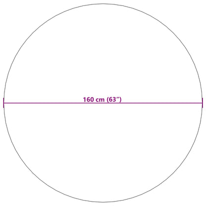 Area Rugs Round PALMERAS Cream Ø 160 CM Polyester