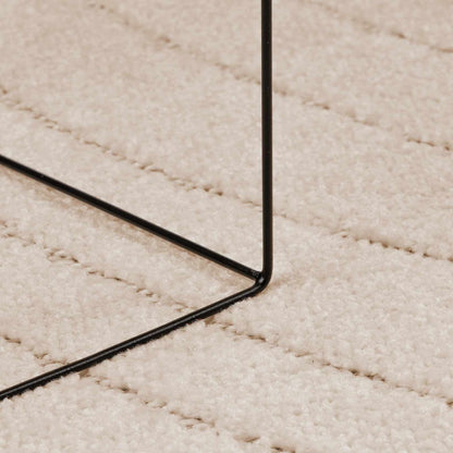 Area Rugs Rectangular PALMERAS Beige 140 x 200 cm Polyester