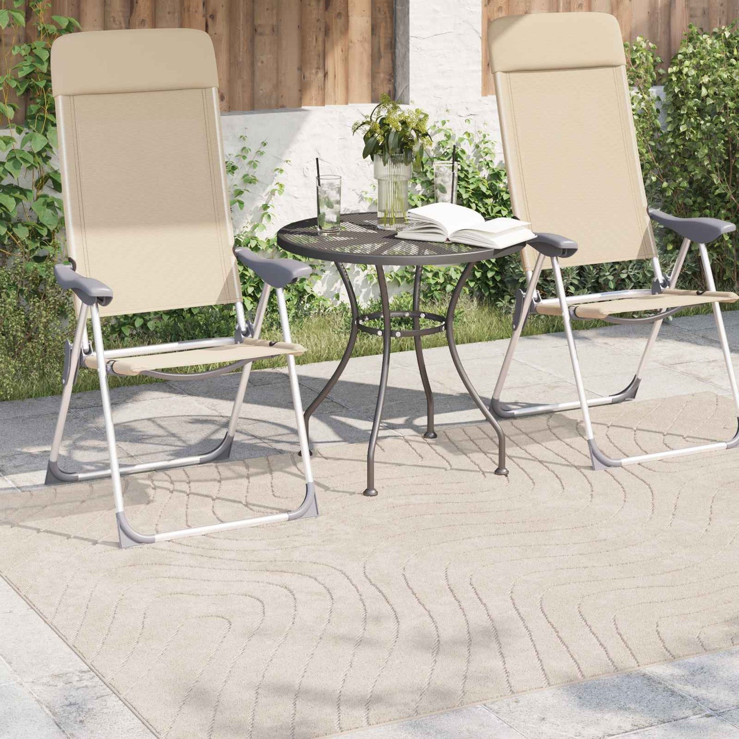 Area Rugs Rectangular PALMERAS Beige 140 x 200 cm Polyester