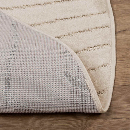 Area Rugs Round PALMERAS Beige Ø 200 CM Polyester