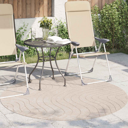 Area Rugs Round PALMERAS Beige Ø 200 CM Polyester