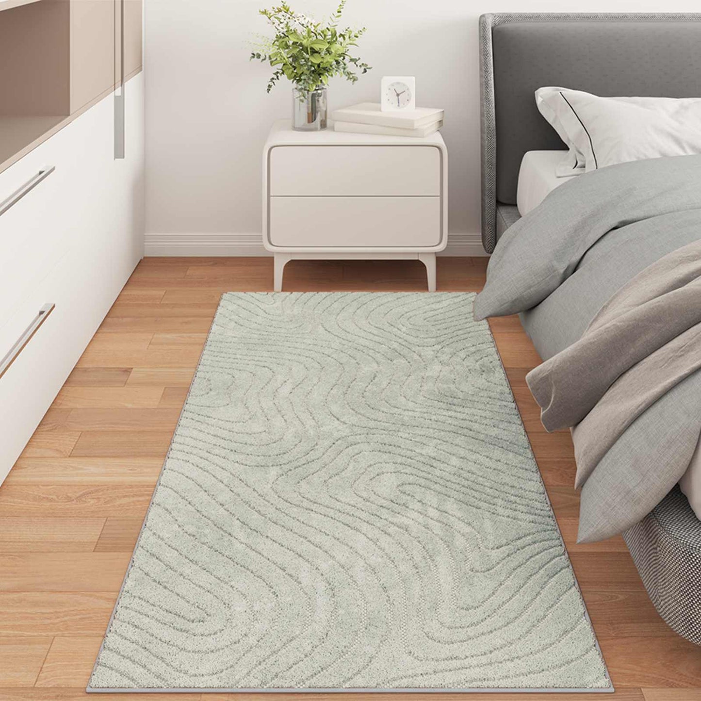 Area Rugs Rectangular PALMERAS Green 80 x 150 cm Polyester