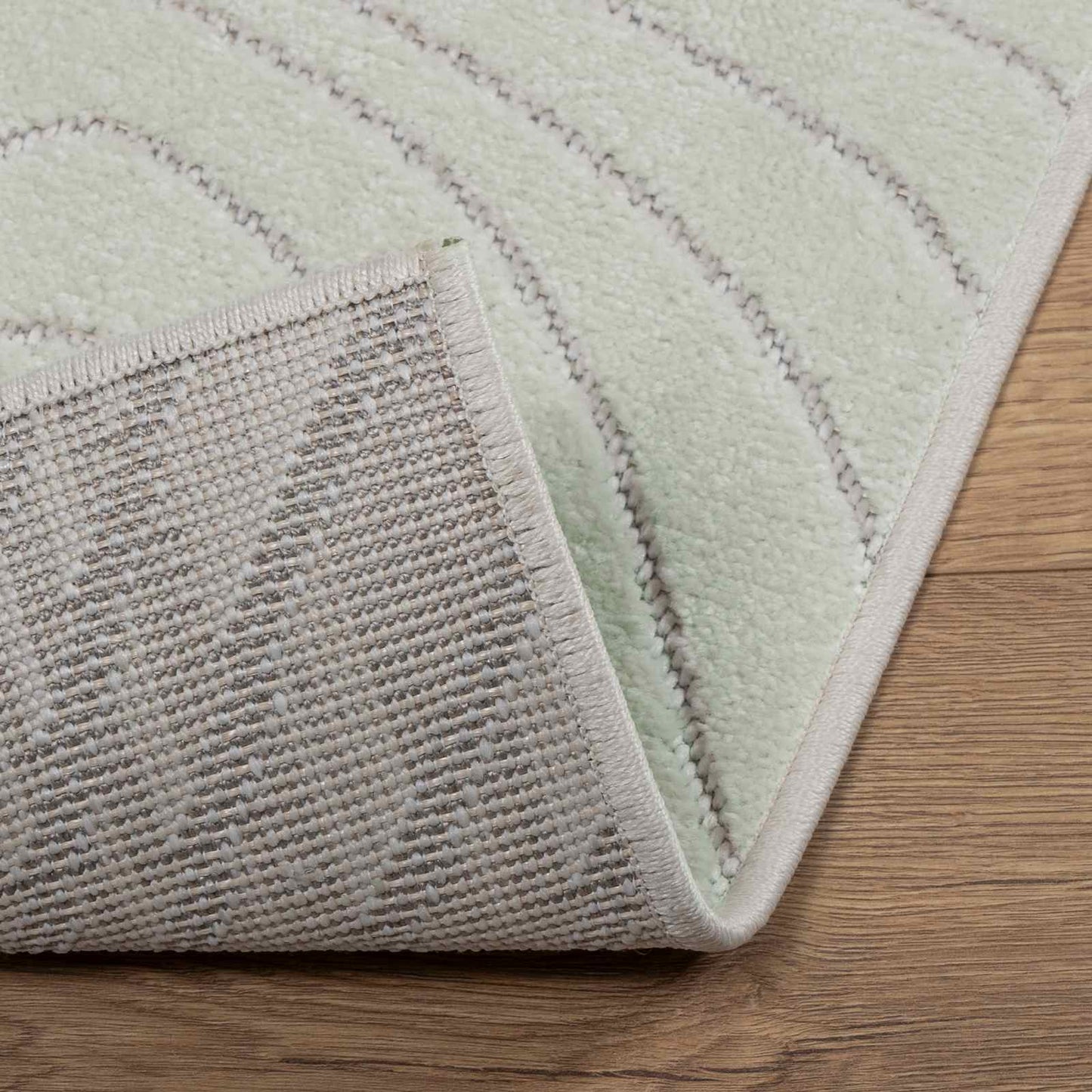 Area Rugs Rectangular PALMERAS Green 140 x 200 cm Polyester