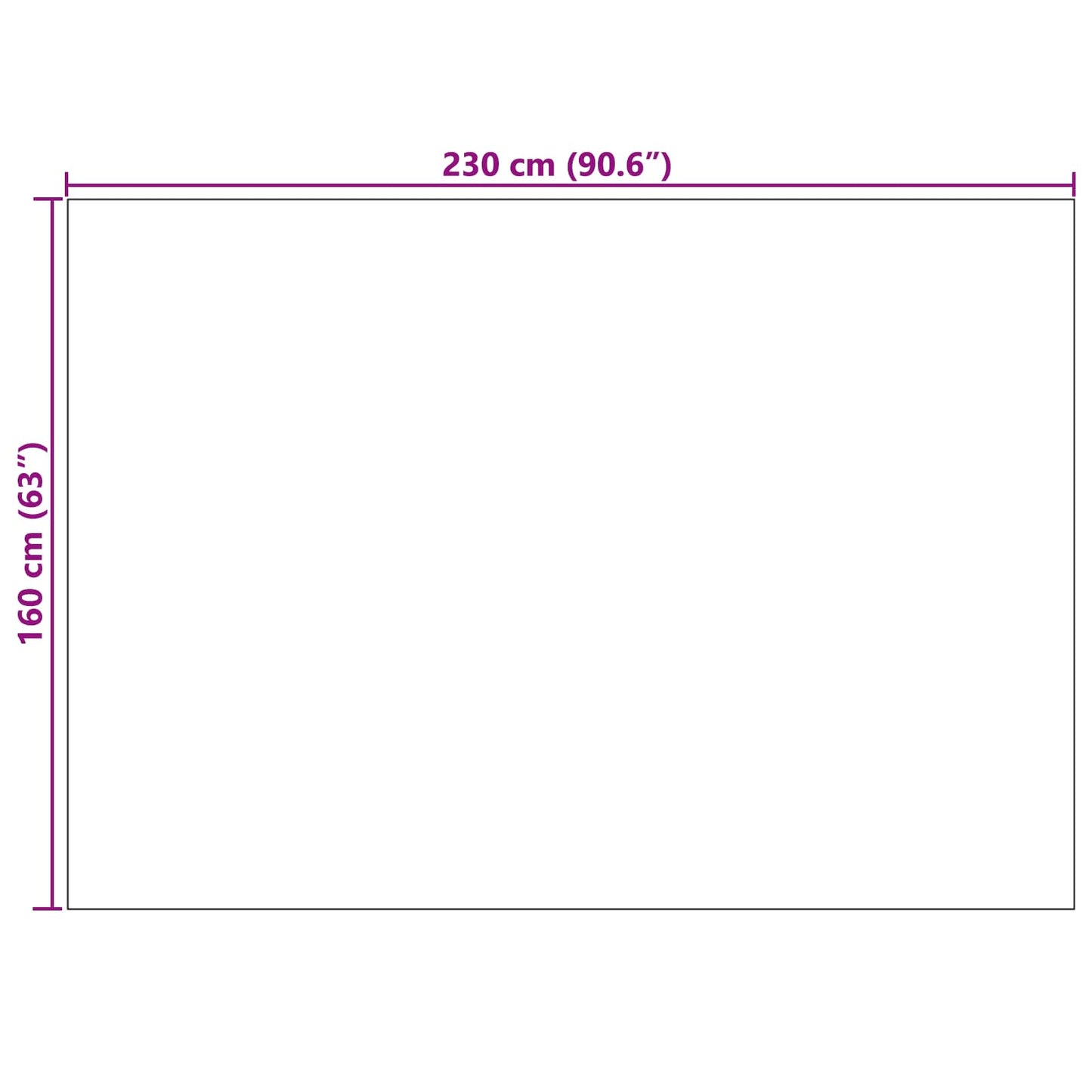 Area Rugs Rectangular PALMERAS Green 230 x 160 cm Polyester