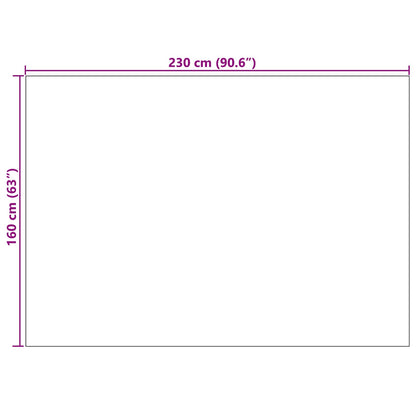 Area Rugs Rectangular PALMERAS Green 230 x 160 cm Polyester